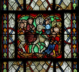 Window depicting the Entry to Jerusalem